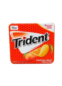 آدامس انبه و پرتقال و هلو فلزی آمریکایی اصل تریدنت