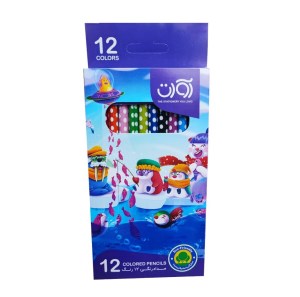 مداد رنگی 12 رنگ آوات مدل قطب